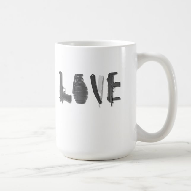 Love Is A Weapon Funny Mug (Right)