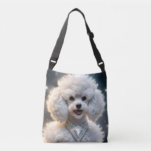 Love Is A White Spoiled Poodle, Crossbody Bag