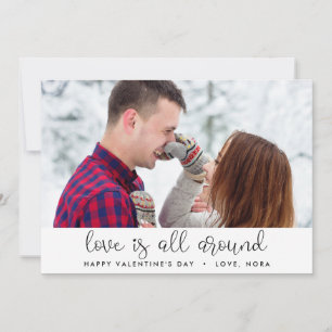 Love is all around cute Valentine's day card