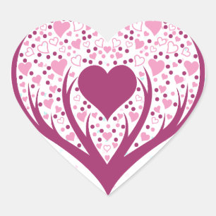 Love is all around. heart sticker