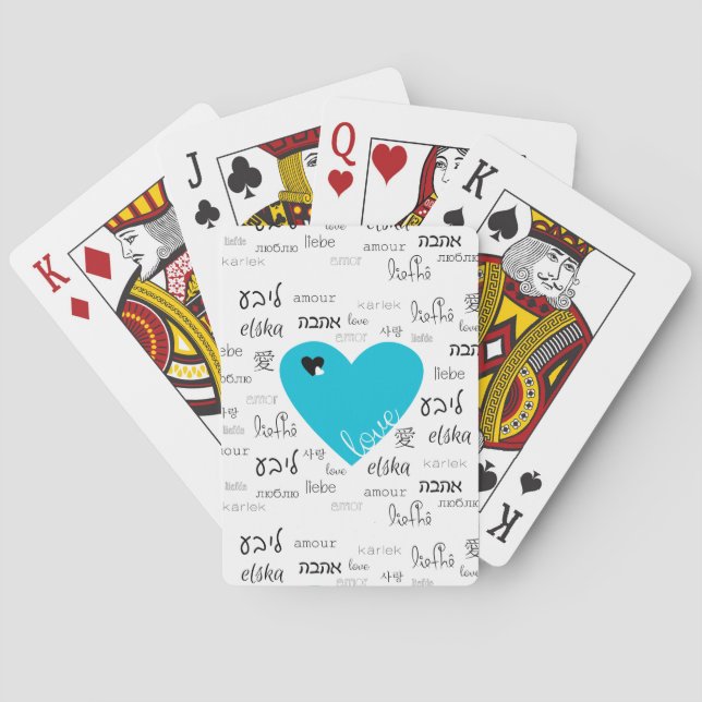 Love is All Around Playing Cards (Back)