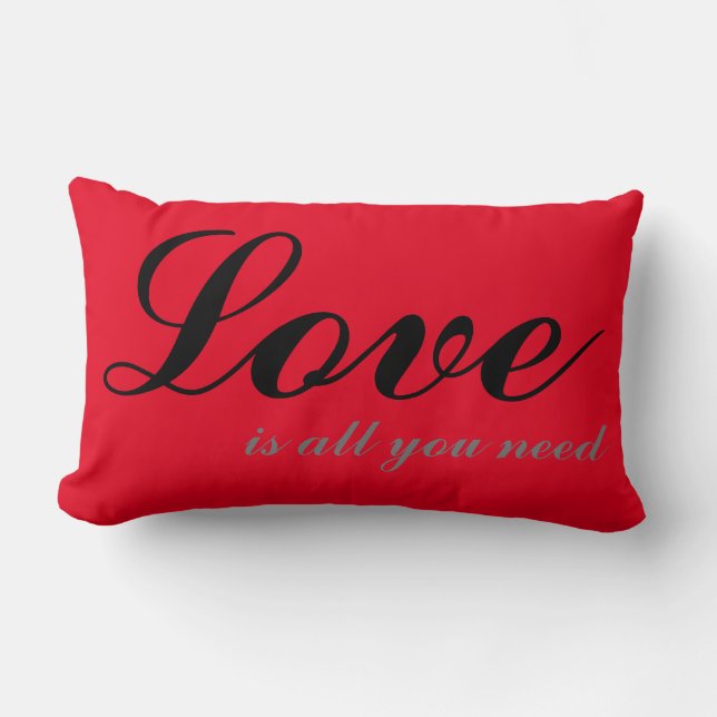 Love is all you need Cushion Red (Front)
