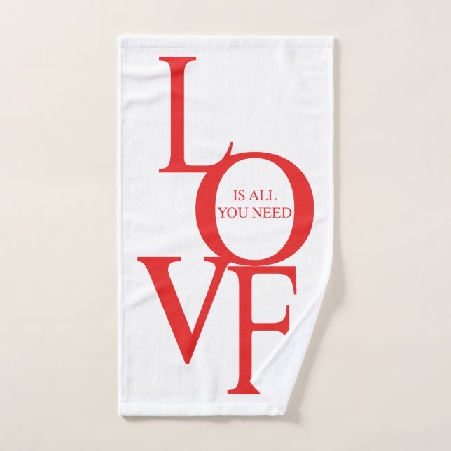 Love is all you need hand towel (Hand Towel)