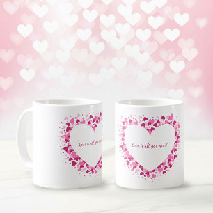 Love Is All You Need Heart Frame Mug