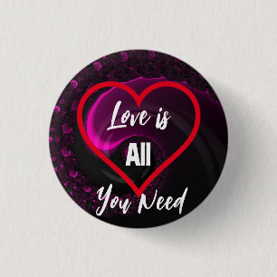 Love is All You Need Heart Valentine's Day Pin