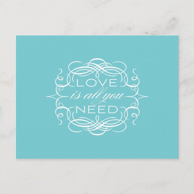 Love is All You Need Postcard (Front)