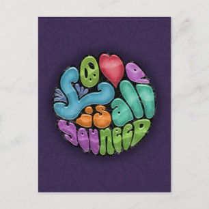Love Is All You Need -rnd Postcard