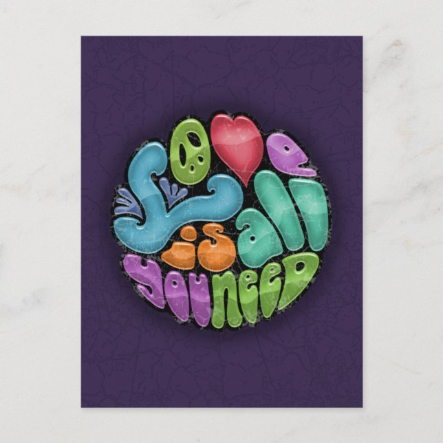 Love Is All You Need -rnd Postcard (Front)