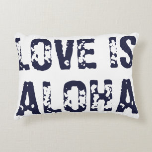 LOVE IS ALOHA ALOHA IS LOVE DECORATIVE CUSHION