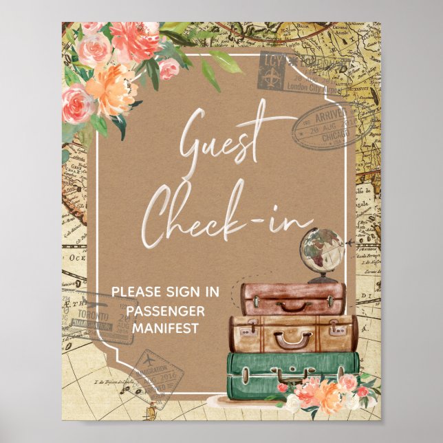 Love is an Adventure Bridal Shower Poster (Front)