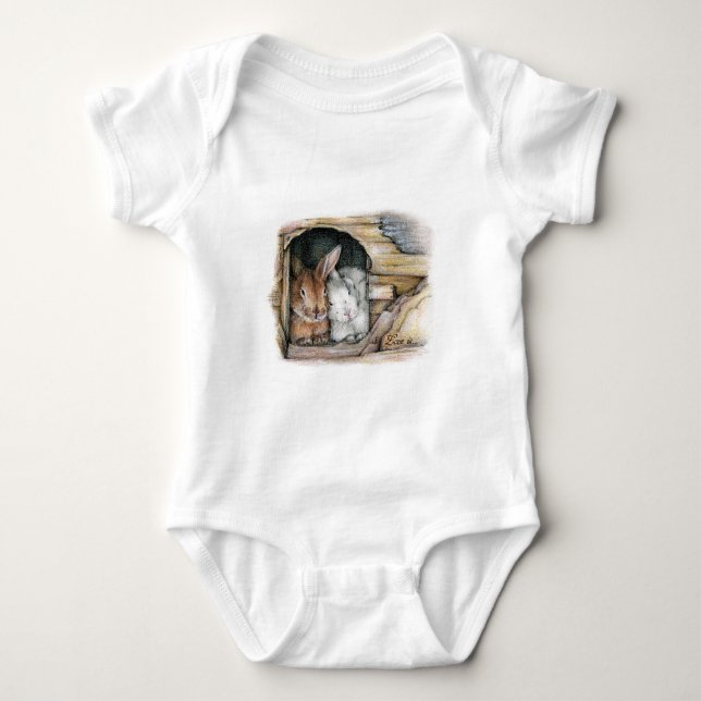 Love is... baby bodysuit (Front)