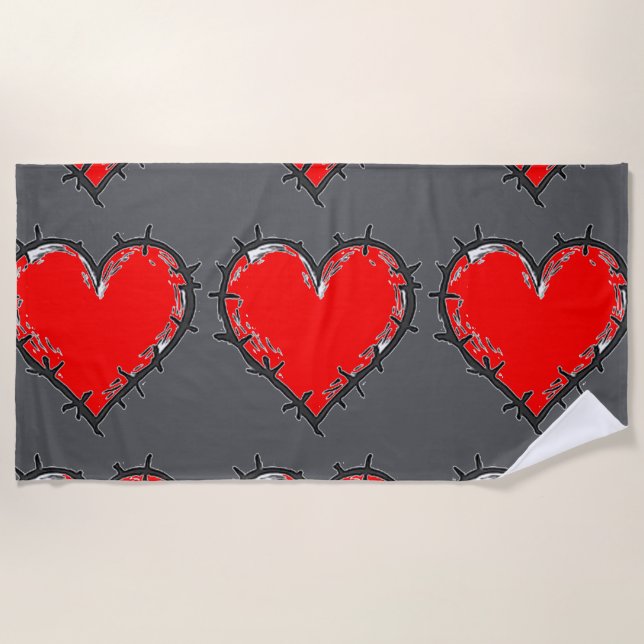 Love is beach towel (Front)
