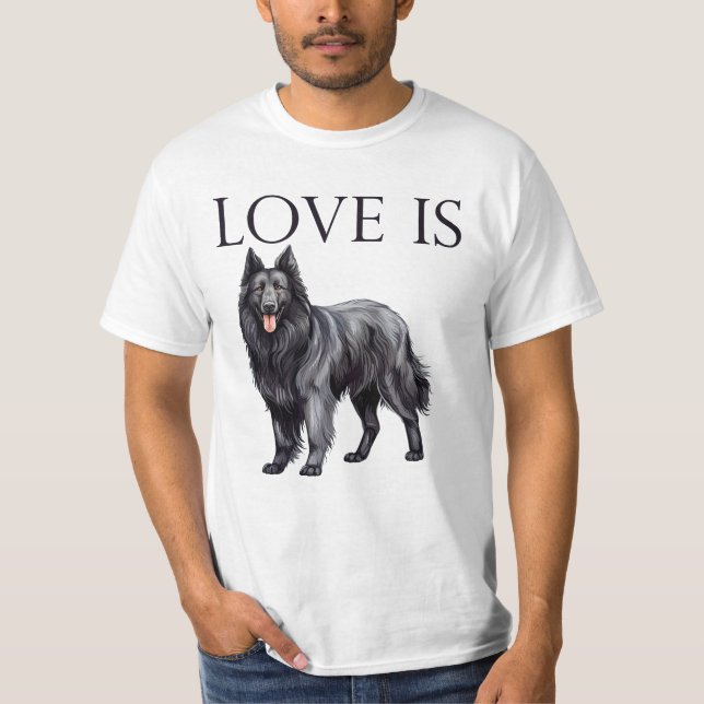 Love is Belgian Sheepdog T-Shirt (Front)