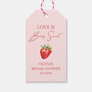 Love is Berry Sweet Bridal Shower Favour Gift Tags