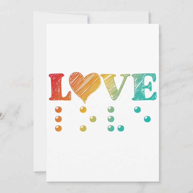 Love Is Blind Braille (Front)