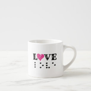 Love Is Blind Braille Espresso Cup