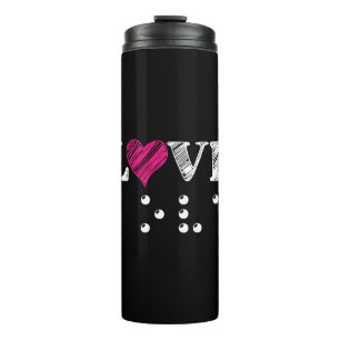 Love Is Blind Braille Thermal Tumbler