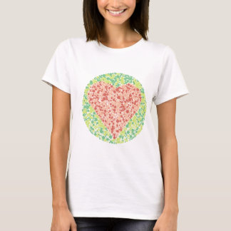 Love is blind - Colourblind Heart Test T-Shirt