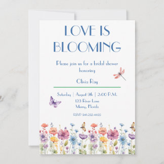 Love is Blooming Bridal Shower Invitation