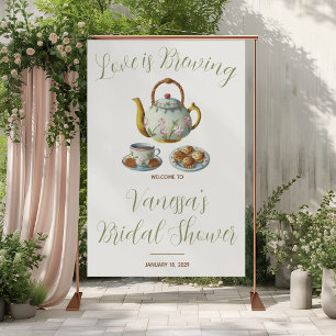 Love is Brewing, Afternoon Tea, Bridal Shower Sign