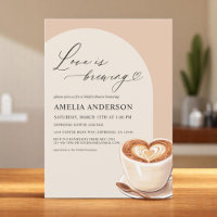 Love is Brewing Arch Coffee Cafe Bridal Shower