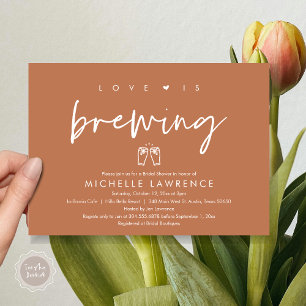 Love is brewing, Beer Party Bridal Shower Invitation
