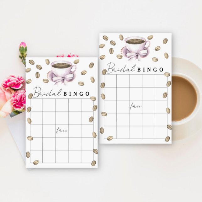 Love is brewing Bridal shower bingo game (Creator Uploaded)