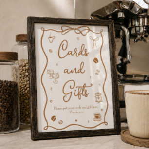 Love is Brewing Bridal Shower Cards & Gifts Poster