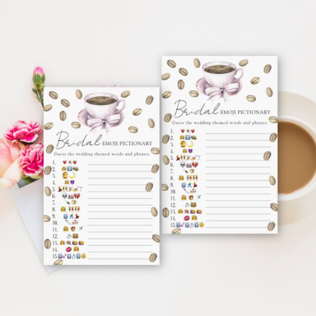 Love is brewing Bridal shower emoji pictionary (Creator Uploaded)