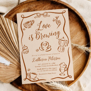 Love is Brewing Bridal Shower Invitation
