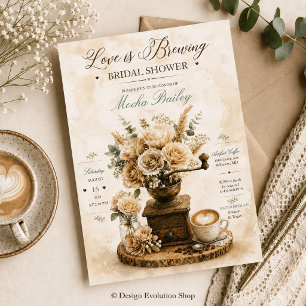 Love Is Brewing Bridal Shower Invitation