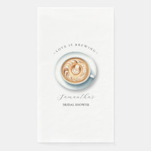 Love is Brewing Bridal Shower Napkin