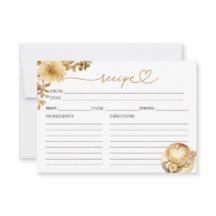 Love Is Brewing Bridal Shower Recipe Cards