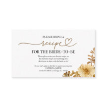 Love Is Brewing Bridal Shower Recipe Request 