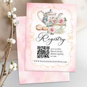 Love is Brewing Bridal Shower Registry Card – Tea 