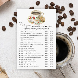 Love is brewing bridal shower Shoe game