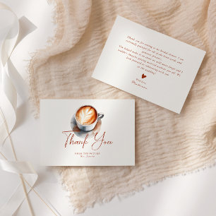 Love Is Brewing Bridal Shower Thank You Card