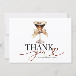 Love Is Brewing Bridal Shower Thank You Card
