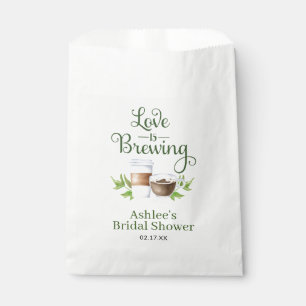 Love is Brewing Coffee Bean Treat Favour Favour Bags