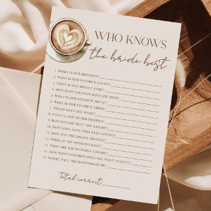 Love Is Brewing Coffee Bridal Shower Holiday Card