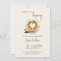 Love is brewing Coffee Bridal Shower In
