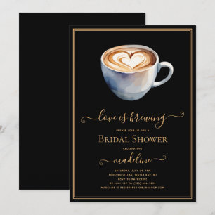 Love is Brewing Coffee Bridal Shower Invitation