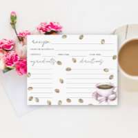 Love is brewing coffee bridal shower recipe
