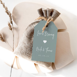 Love Is Brewing Coffee or Tea Favour Tags