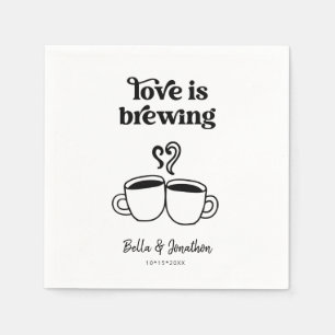 Love is Brewing Coffee /  Tea Napkin