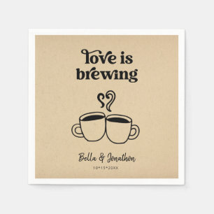 Love is Brewing Coffee /  Tea Napkin