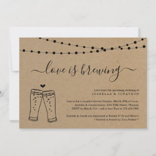 Love is Brewing Couples Bridal Shower Invitation