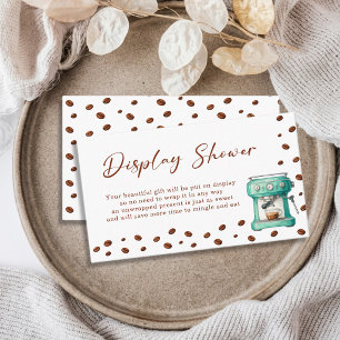 Love is Brewing Espresso Machine Display Shower Enclosure Card