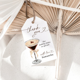 Love Is Brewing Espresso Martini Bridal Shower Gift Tags