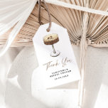 Love Is Brewing Espresso Martini Bridal Shower  Gift Tags<br><div class="desc">Love Is Brewing Espresso Martini Bridal Shower Gift Tag
This GIft Tag features hand painted martini glass and bow and handwritten font! A perfect way to accent your special day! Easily edit most wording and all colours editable.</div>